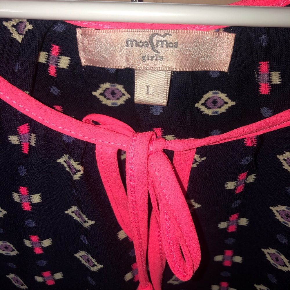 Patterned Girls Blouse - Picture 3 of 3